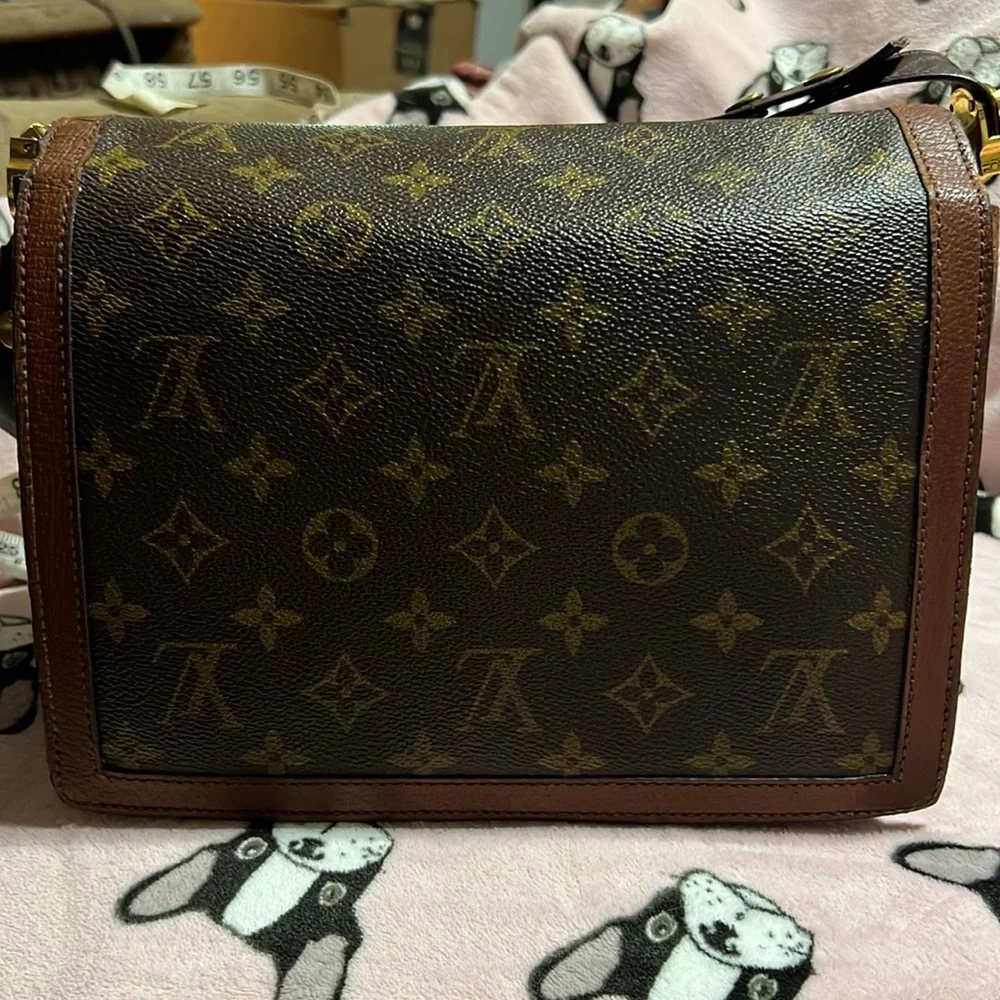 - TRADE Vintage Louis Vuitton Brown Monogram Shoulder Bag Dauphine PM - Picture 10 of 10